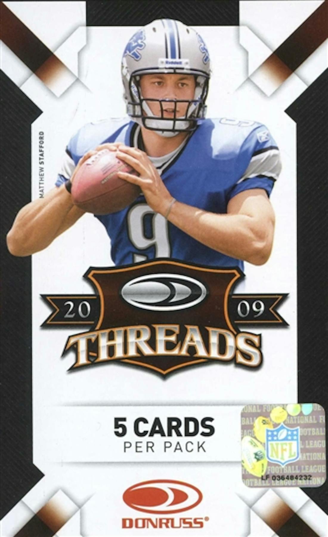 2009 Donruss Threads Football 120Pack Lot (Same as 5 boxes) DA Card