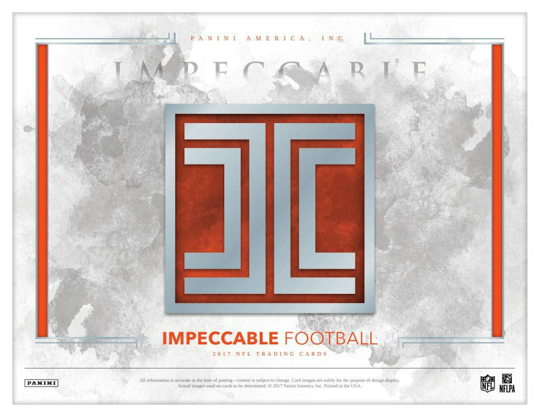 2017 Panini Impeccable Football Hobby 3Box Case DACW Live 24 Spot 2017 Panini Impeccable Football Hobby 3Box Case DACW Live 24 Spot
